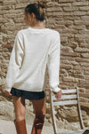 Charles Sweater - Ivory White - MERRITT CHARLES