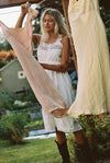 Brigette Dress - White Cotton and Lace Dress - MERRITT CHARLES