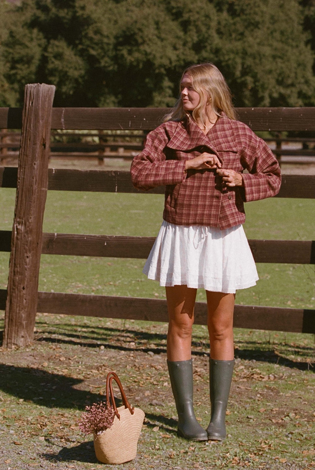 Henry Jacket - Burgundy Plaid Jacket - MERRITT CHARLES