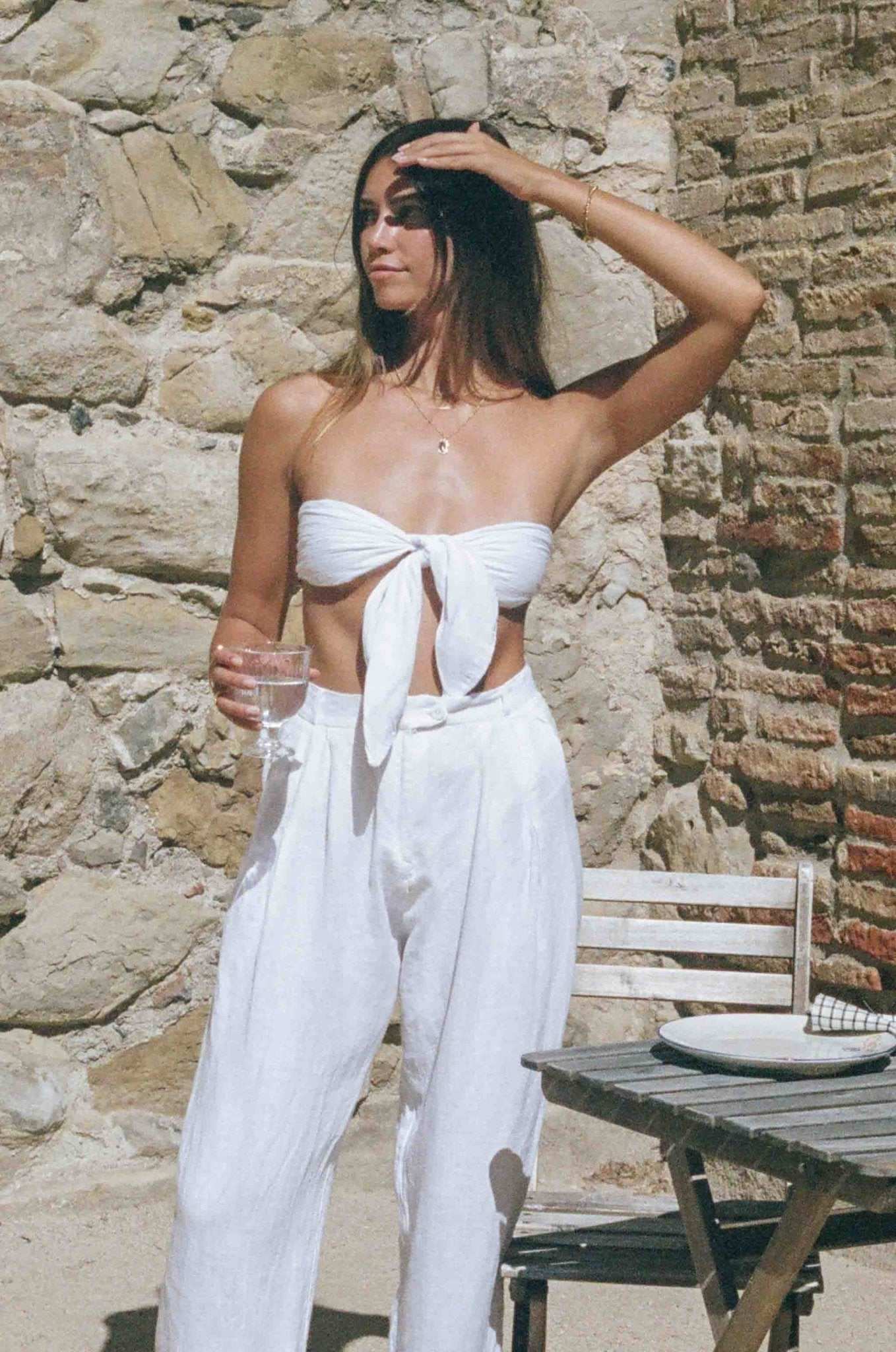 White Linen Trousers