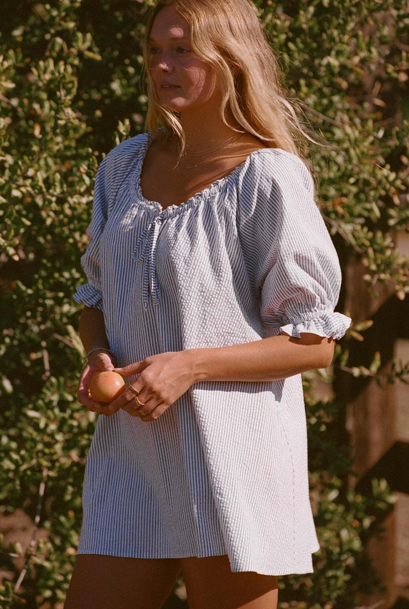 Pinstripe Dress - Portofino Dress