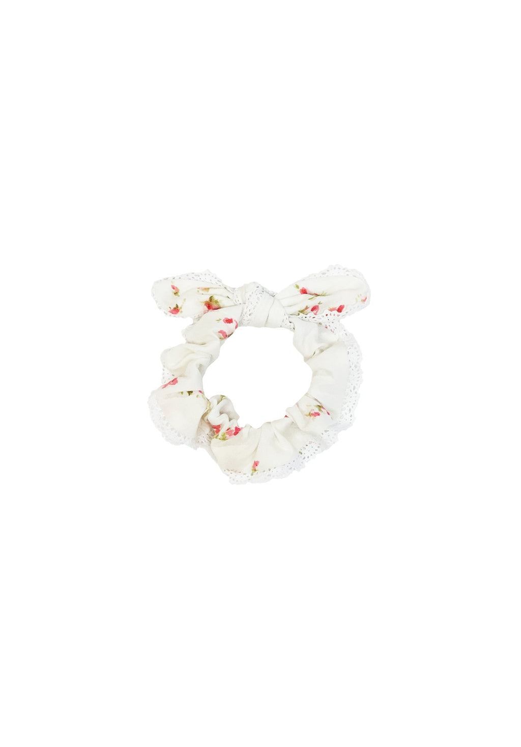 Bow Tie Lace Scrunchy- The Penelope Hair Tie - Vintage Floral (Shipping Included) - MERRITT CHARLES