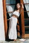Cassidy Skirt - White Maxi Lace Skirt - MERRITT CHARLES