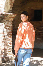 Charles Sweater - Persimmon Orange - MERRITT CHARLES