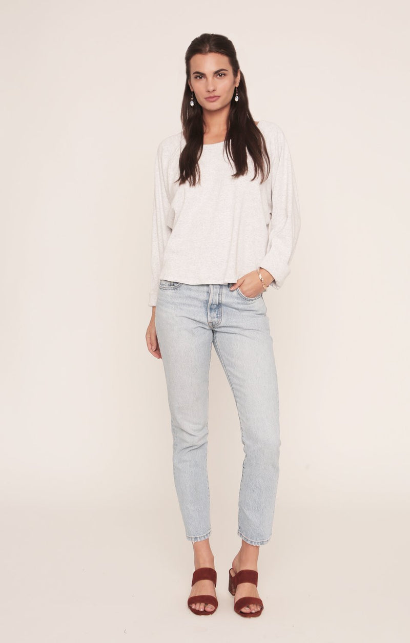 Charlie Pullover | Grey Sweater | Grey Rib - MERRITT CHARLES
