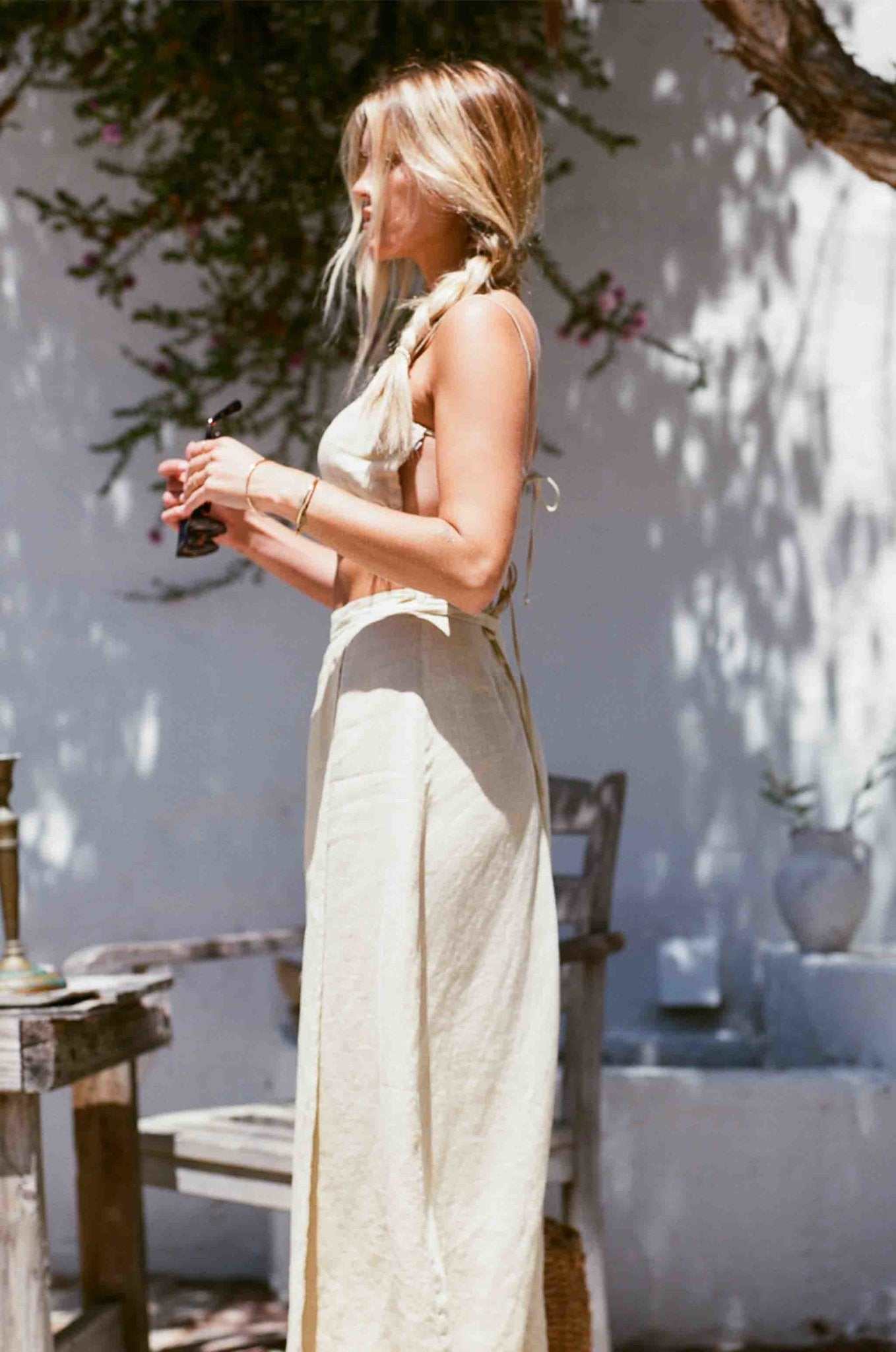 Daisy Two Piece Linen Set - Sage Green Daisy Two Piece Linen Set - Sage Green
