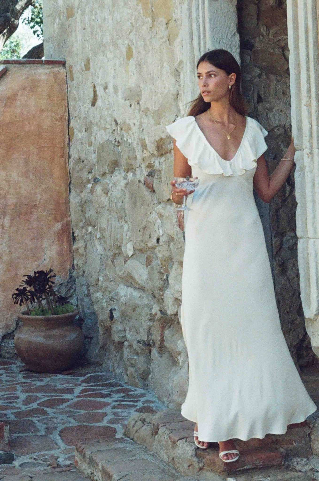 Ivory Silk Dress