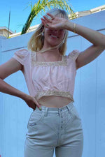 Georgia Top - Soft Pink Silk - MERRITT CHARLES