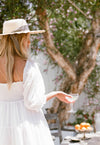 Gobi Dress - White Swiss Dot Dress - MERRITT CHARLES