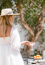Gobi Dress - White Swiss Dot Dress - MERRITT CHARLES