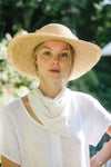 Ivory Silk Face Bandana - The Penelope Bandana (Free Shipping Included on all Merritt Accessories Too) - MERRITT CHARLES