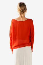 Korcula Blouse | Fire Orange - MERRITT CHARLES