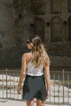 Madison Silk Slip Skirt I Black - MERRITT CHARLES