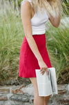 Madison Slip Skirt I Berry - MERRITT CHARLES