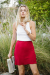 Madison Slip Skirt I Berry - MERRITT CHARLES