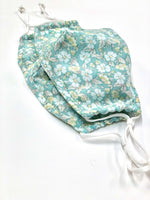 Magnolia Floral Face Mask - Blue Floral (Free Shipping Included on all Merritt Accessories Too) - MERRITT CHARLES
