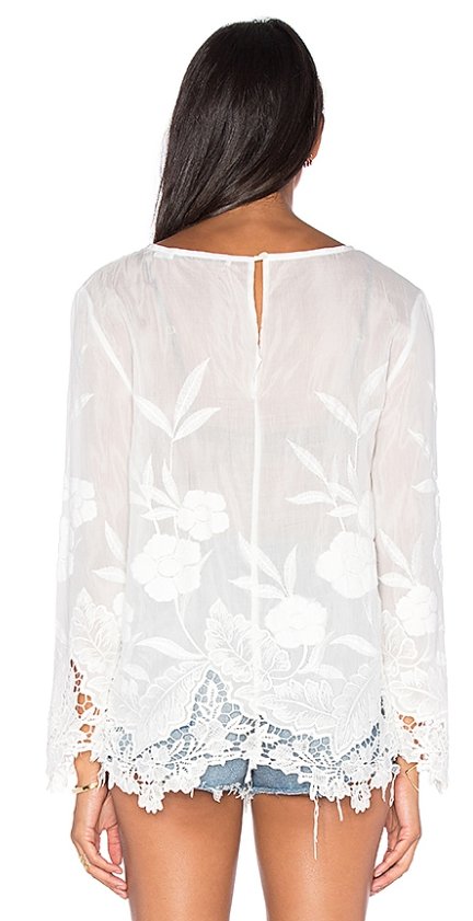 Mcgraw Embroidered Blouse | Black - MERRITT CHARLES