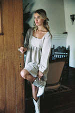 Palmer Dress - Flax Taupe Linen Dress - MERRITT CHARLES