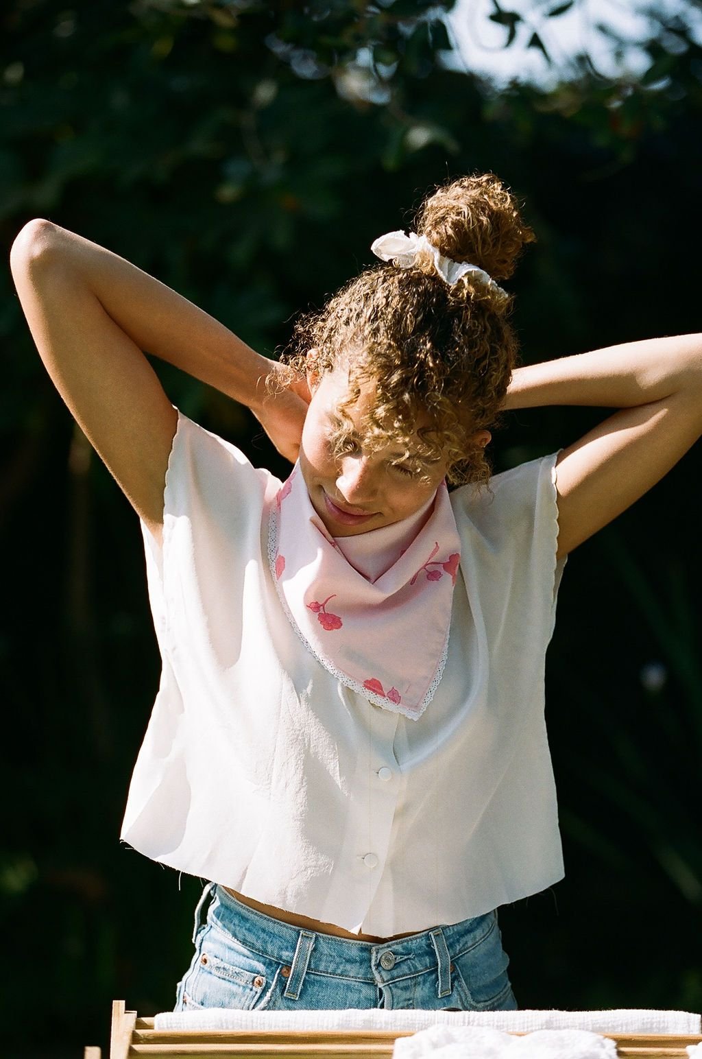Pink Face Bandana - The Penelope Bandana (Free Shipping Included on all Merritt Accessories Too) - MERRITT CHARLES