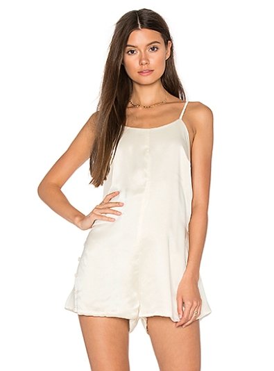 Redford Romper | Ivory | Black - MERRITT CHARLES