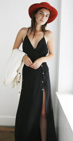 Serrano Dress | Black | White - MERRITT CHARLES