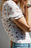 Summer Top - Dainty Red Floral - MERRITT CHARLES