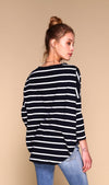 Tom Sweater | Navy & White - MERRITT CHARLES